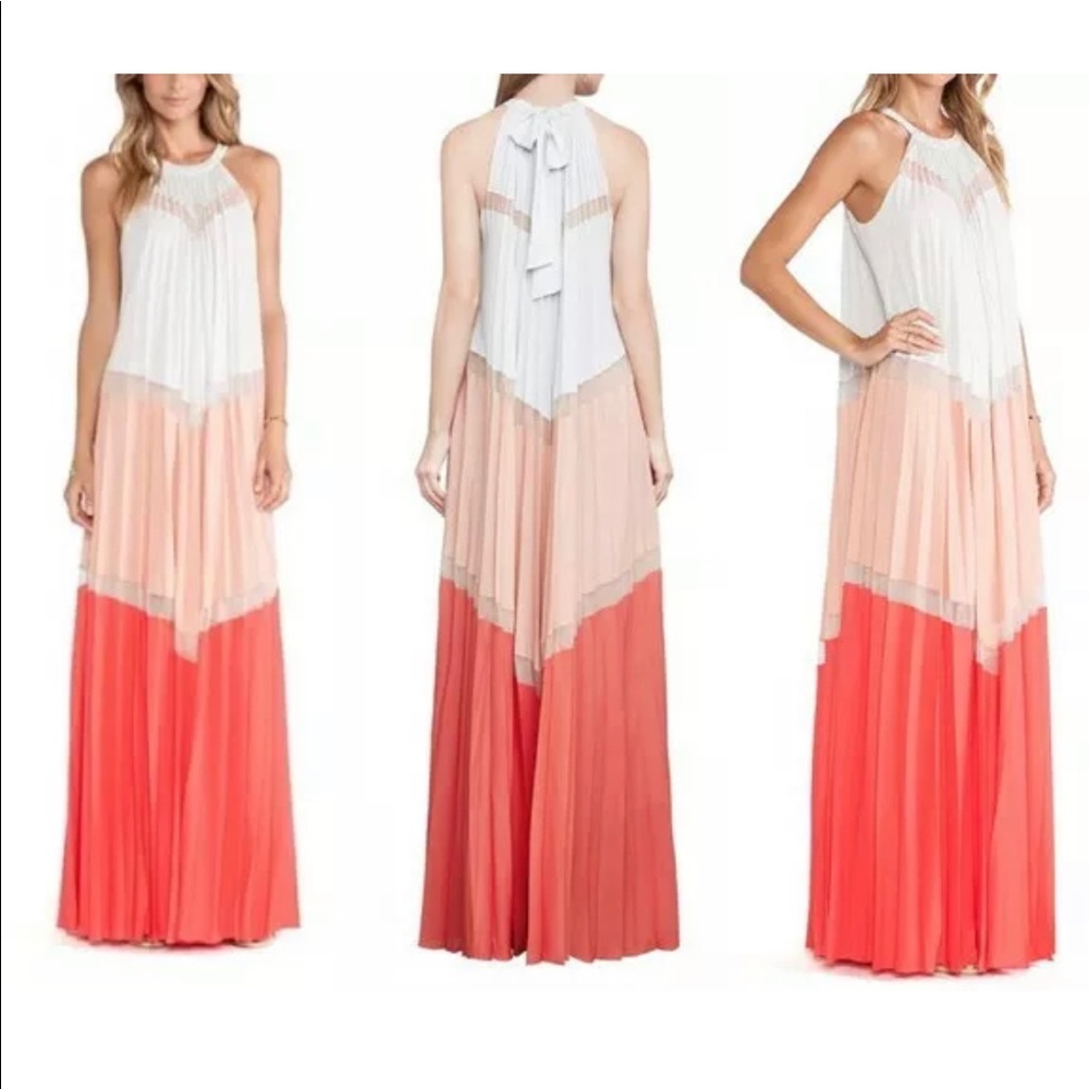 BCBG Max Azaria Maxi Halter Dress